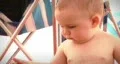Baby at the Beach 1 HD Footage