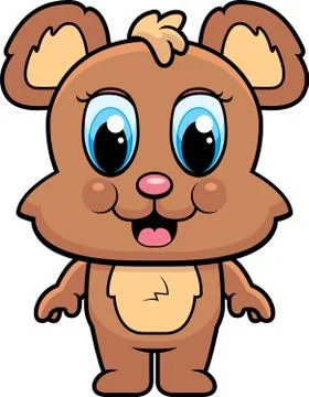 Baby Bear Smiling Stock Illustration