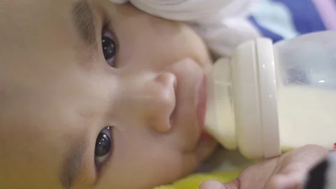 The baby on bed. Stock Footage 114184041
