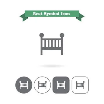 Baby bed Stock-Illustration
