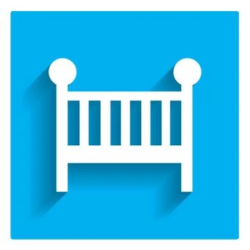 Baby bed Stock Illustration