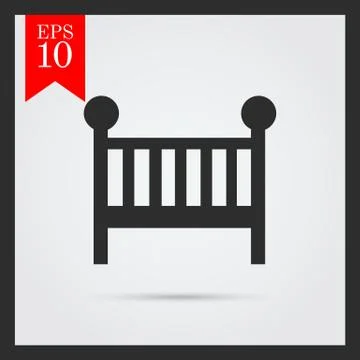 Baby bed 스톡 일러스트