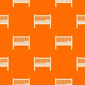 Baby bed pattern seamless Illustrazione stock
