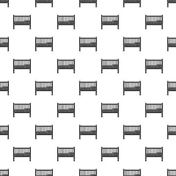 Baby bed pattern, simple style Illustrazione stock