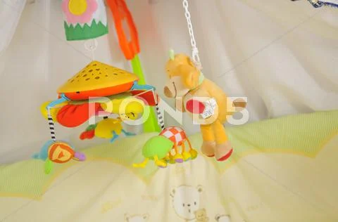 Baby bed Stock Photos