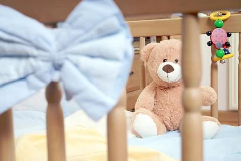Baby bed Stock Photos