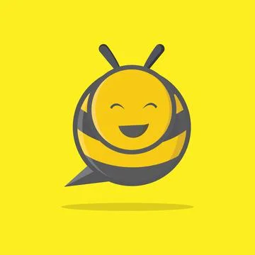 Baby bee logo Stock Illustration