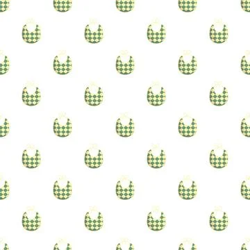 Baby bibs checkerboard seamless pattern background design Stock Illustration
