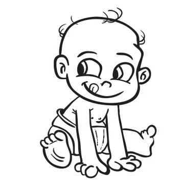 Baby black Stock Illustration