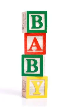 "baby" blocks Stock Photos