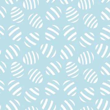 Baby Blue Easter Egg Seamless Pattern Background Illustrazione stock