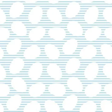 Baby Blue Easter Egg Seamless Pattern Background イラスト素材