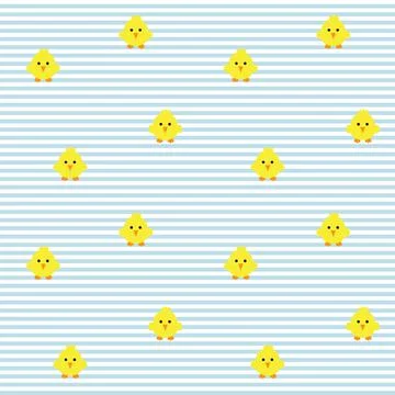Baby Blue Easter Egg Seamless Pattern Background Stock Illustration