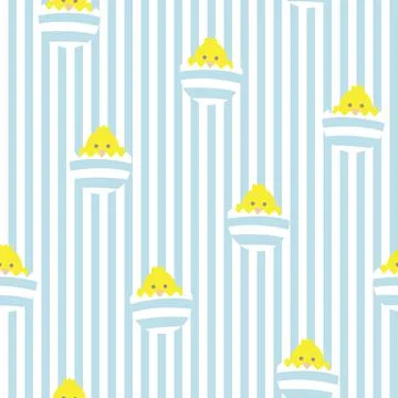 Baby Blue Easter Egg Seamless Pattern Background 스톡 일러스트