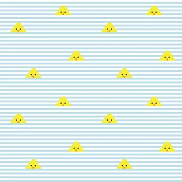 Baby Blue Easter Egg Seamless Pattern Background イラスト素材