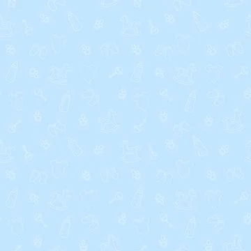 Baby blue pattern Stock Illustration