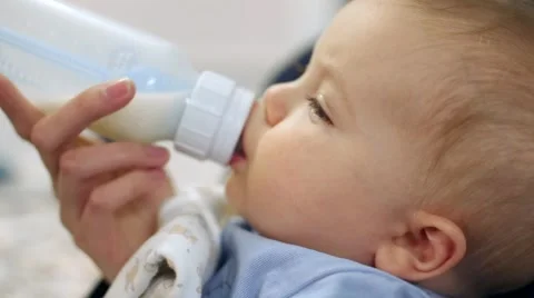 Baby Bottle Stock Footage 49129555