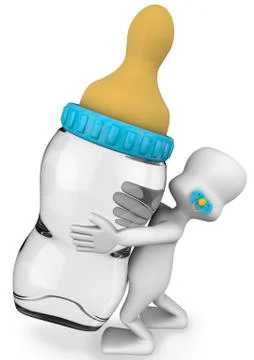 Baby bottle Stock Illustration