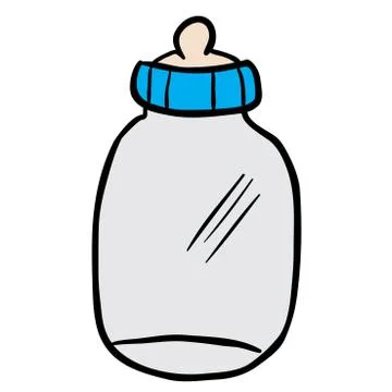 Baby bottle Stock Illustration
