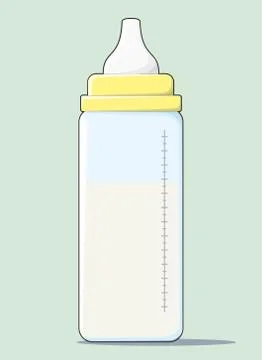 Baby bottle Stock Illustration