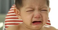 Baby Boy Crying Want To Sleep, Unhappy Feeling Stock Footage