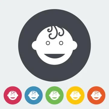 Baby boy flat Stock Illustration