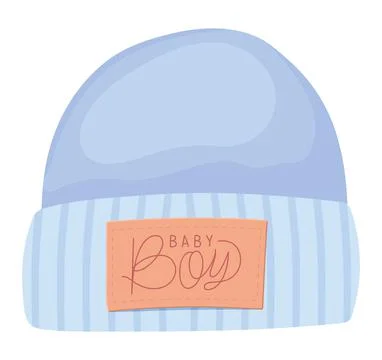 Baby boy hat Stock Illustration