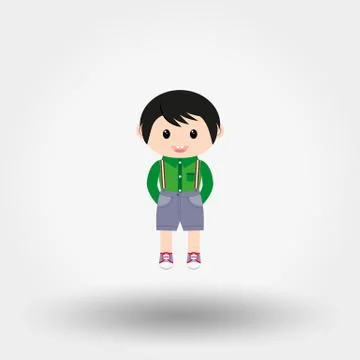 Baby boy. Icon. Vector. Flat. Stock Illustration