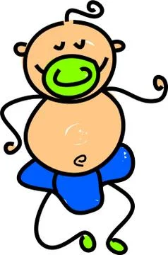 Baby Boy Stock-Illustration