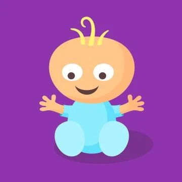 Baby Boy Stock Illustration