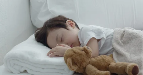 A baby boy napping Stock Footage 100939804