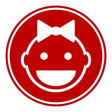 Baby button Stock Illustration