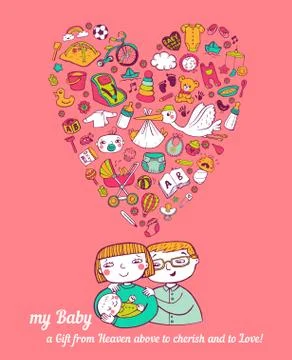 Baby Care Stock Illustration