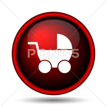 Baby carriage icon Stock Illustration
