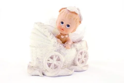 Baby in carriage Stock Photos