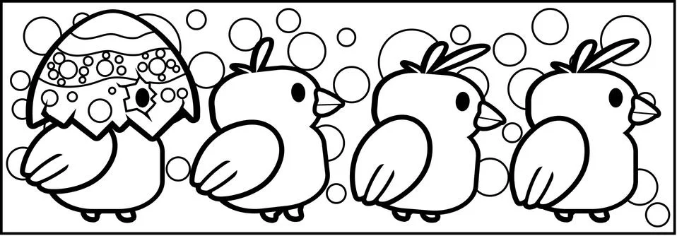 Baby Chicks Stock Illustration