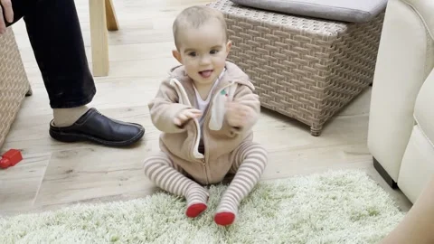 Baby clapping Stock Footage 260317279