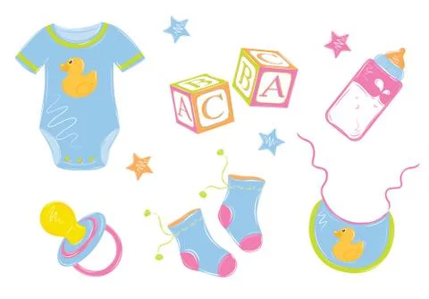 Baby clothes Stock Illustration