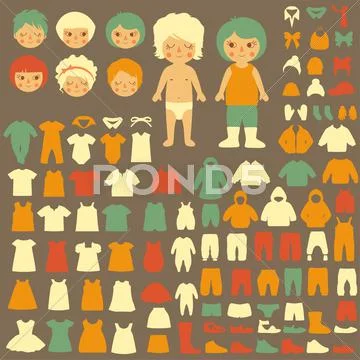 Baby clothing icon Stock Illustration