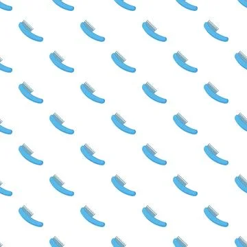 Baby comb repeating pattern for hygiene and care 스톡 일러스트