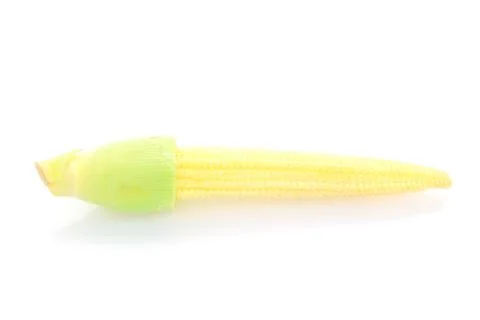 Baby corn or young corn Stock Photos