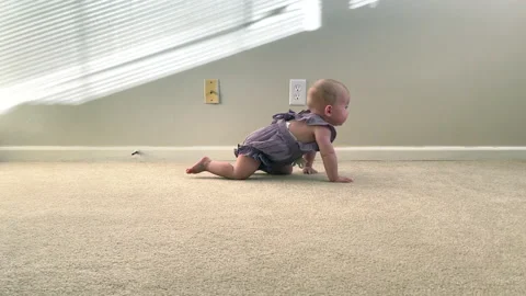 Baby crawling Stock Footage 170504880