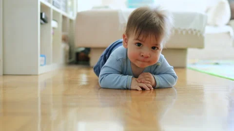 Baby crawling Stock Footage 236549589