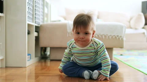 Baby crawling Stock Footage 236549836
