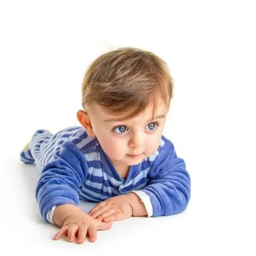 Baby crawling 스톡 사진