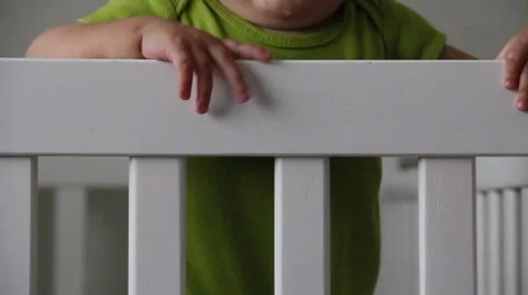 Baby in Crib Video stock 40704333