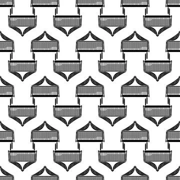 Baby crib pattern seamless vector Stock Illustration