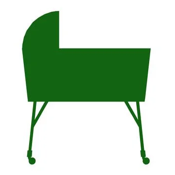 Baby crib stroller Stock Illustration