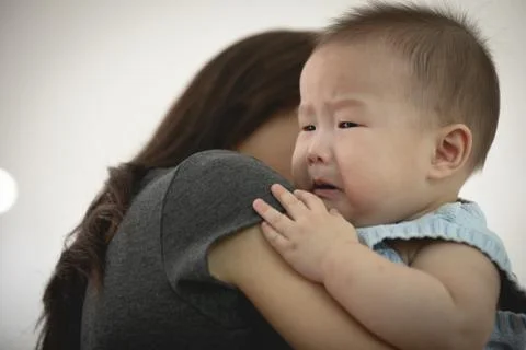 Baby cry. Stock Photos