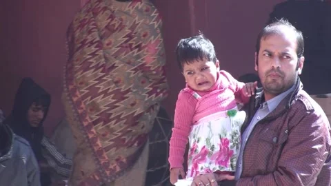 Baby Crying Inside Karni Mata Rat Temple In Bikaner, India Stock Footage 159158946